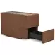 Modmax Spice Performance Fabric 6 Piece Modular Sectional with LAF Chaise and Storage Console