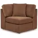 Modmax Spice Performance Fabric 6 Piece Modular Sectional with LAF Chaise and Storage Console