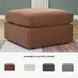 Modmax Spice Performance Fabric Oversized Accent Ottoman