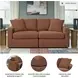 Modmax Spice Performance Fabric Modular 2 Piece Sectional Sofa