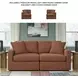 Modmax Spice Performance Fabric Modular 2 Piece Sectional Sofa