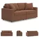 Modmax Spice Performance Fabric Modular 2 Piece Sectional Sofa