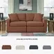 Modmax Spice Performance Fabric Modular 2 Piece Sectional Sofa