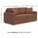 Modmax Spice Performance Fabric Modular 2 Piece Sectional Sofa