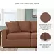 Modmax Spice Performance Fabric Modular 3 Piece Sectional Sofa