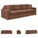 Modmax Spice Performance Fabric Modular 3 Piece Sectional Sofa