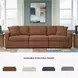 Modmax Spice Performance Fabric Modular 3 Piece Sectional Sofa