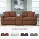 Modmax Spice Performance Fabric Modular Sectional Sofa with Storage Console
