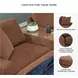 Modmax Spice Performance Fabric Modular Sectional Sofa with Storage Console