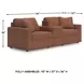 Modmax Spice Performance Fabric Modular Sectional Sofa with Storage Console