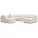 Modmax Oyster Performance Fabric 7 Piece Modular Sectional