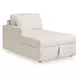 Modmax Oyster Performance Fabric 3 Piece Modular Sectional with LAF Storage Chaise