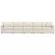 Modmax Oyster Performance Fabric 5 Piece Modular Sectional