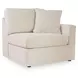 Modmax Oyster Performance Fabric 3 Piece Modular Sectional with LAF Storage Chaise