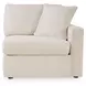 Modmax Oyster Performance Fabric 3 Piece Modular Sectional with LAF Storage Chaise
