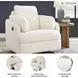 Modmax Oyster Performance Fabric Swivel Glider Recliner