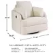 Modmax Oyster Performance Fabric Swivel Glider Recliner