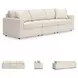 Modmax Oyster Performance Fabric Modular 3 Piece Sectional Sofa