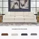 Modmax Oyster Performance Fabric Modular 3 Piece Sectional Sofa