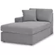 Modmax Granite Performance Fabric 6 Piece Modular Sectional with LAF Chaise and Storage Console