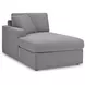 Modmax Granite Performance Fabric 6 Piece Modular Sectional with LAF Chaise and Storage Console