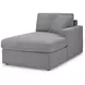 Modmax Granite Performance Fabric 8 Piece Modular Double Chaise Sectional with Audio and Storage Consoles