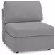 Modmax Granite Performance Fabric 6 Piece Modular Sectional with LAF Chaise and Storage Console