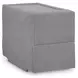 Modmax Granite Performance Fabric 6 Piece Modular Sectional with LAF Chaise and Storage Console