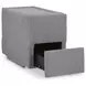 Modmax Granite Performance Fabric 6 Piece Modular Sectional with LAF Chaise and Storage Console