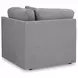Modmax Granite Performance Fabric 6 Piece Modular Sectional with LAF Chaise and Storage Console