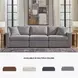 Modmax Granite Performance Fabric Modular 3 Piece Sectional Sofa
