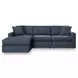 Modmax Ink Performance Fabric 3 Piece Modular Sectional with LAF Storage Chaise
