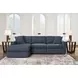 Modmax Ink Performance Fabric 3 Piece Modular Sectional with LAF Storage Chaise