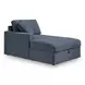 Modmax Ink Performance Fabric 3 Piece Modular Sectional with LAF Storage Chaise