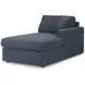 Modmax Ink Performance Fabric 6 Piece Modular Sectional with RAF Chaise and Storage Console