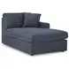 Modmax Ink Performance Fabric 6 Piece Modular Sectional with RAF Chaise and Storage Console
