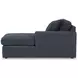 Modmax Ink Performance Fabric 6 Piece Modular Sectional with RAF Chaise and Storage Console