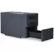 Modmax Ink Performance Fabric 6 Piece Modular Sectional with Audio Console