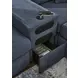 Modmax Ink Performance Fabric 6 Piece Modular Sectional with Audio Console