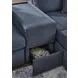 Modmax Ink Performance Fabric 7 Piece Modular Sectional with Storage Console