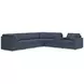 Modmax Ink Performance Fabric 7 Piece Modular Sectional with Storage Console