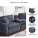 Modmax Ink Performance Fabric Modular Sectional Sofa with Audio Console