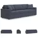 Modmax Ink Performance Fabric Modular 3 Piece Sectional Sofa