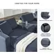 Modmax Ink Performance Fabric Modular Sectional Sofa with Storage Console