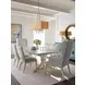 Seacliff Blue Upholstered Host Wing Chair