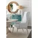 Seacliff Blue Upholstered Host Wing Chair