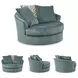 Laylabrook Teal Swivel Accent Chair