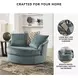Laylabrook Teal Swivel Accent Chair