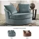 Laylabrook Teal Swivel Accent Chair