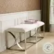Whitmore Alabaster And Brassy Champagne Bench